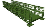 Potrójna, stalowa konstrukcja o wysokiej precyzji, trójpoziomowa, z mostem Baileya