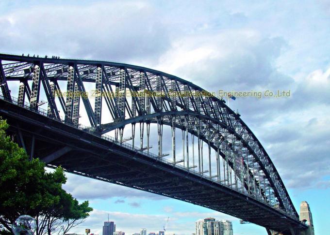 Rama Multi Trusses Prefabrykowany most Bailey Przenośna konstrukcja stalowa, Metalowy most konstrukcyjny z rysunkiem